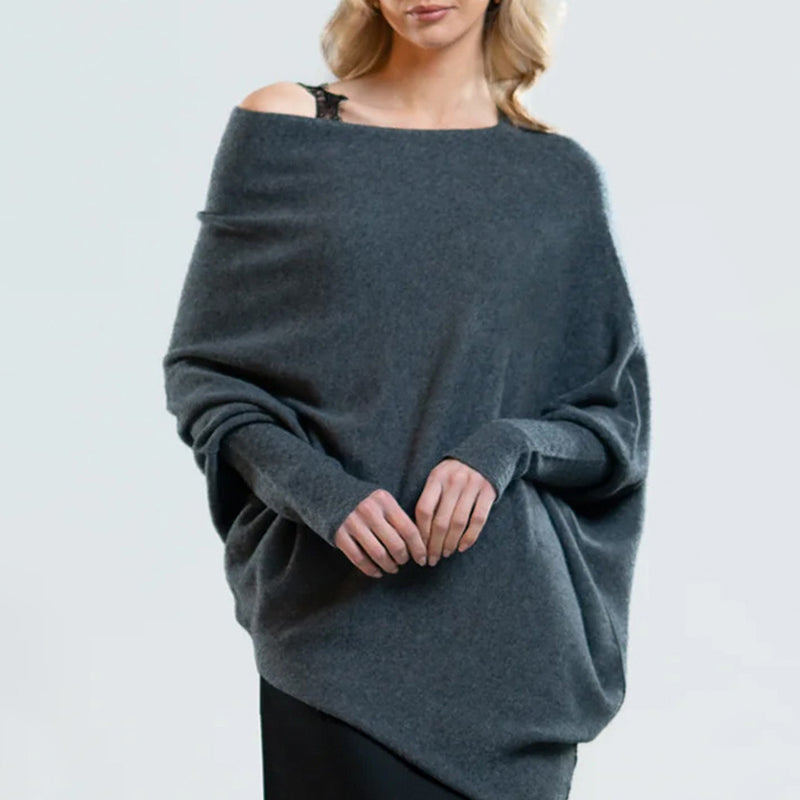 Asymmetric Draped Sweater