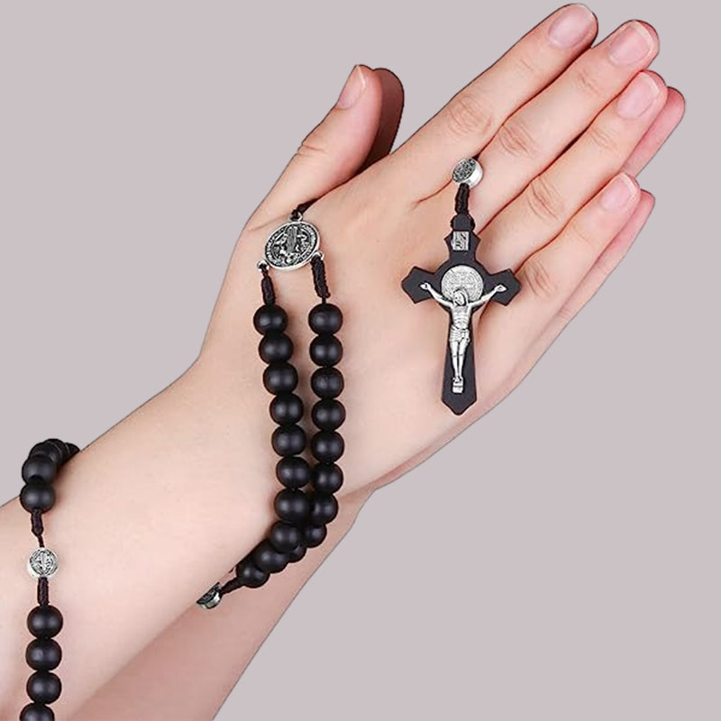 Cross Rosary Necklace