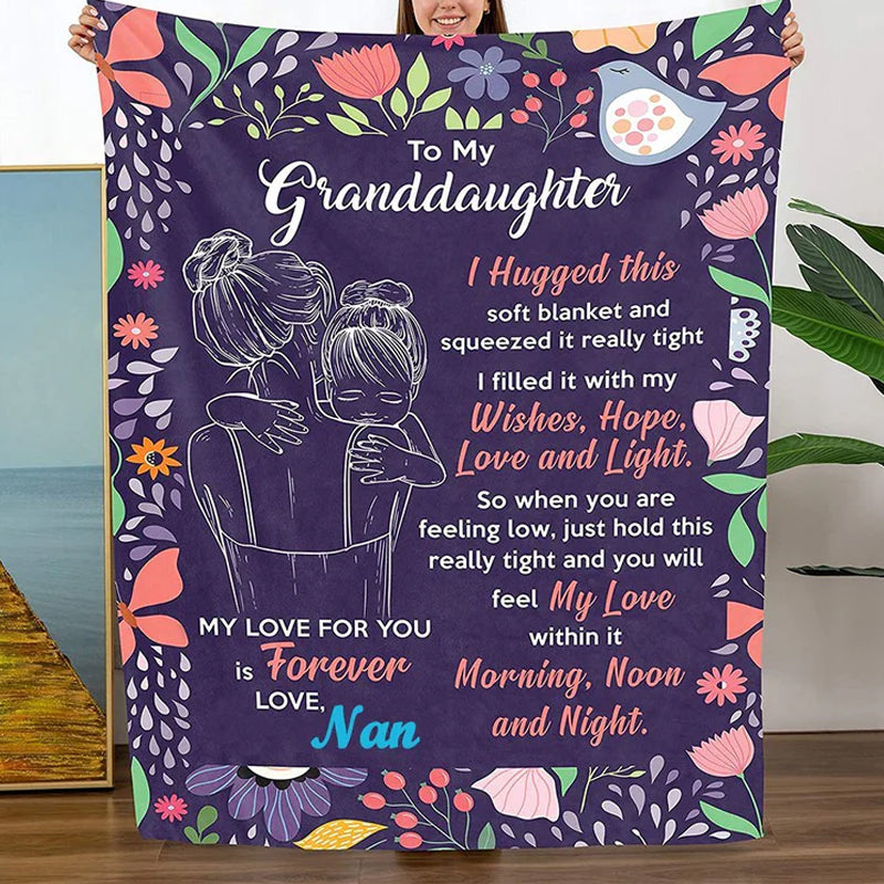 Granddaughter's Gift-Sweet Words Blanket
