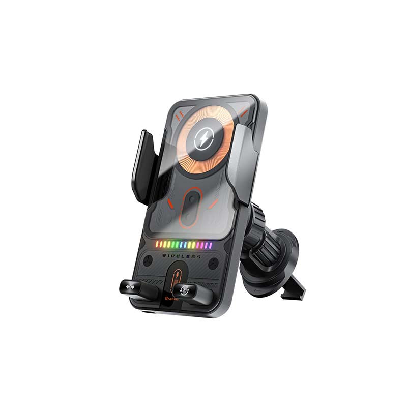 2-In-1 Auto-Rotating Car Phone Holder & Wireless Charger