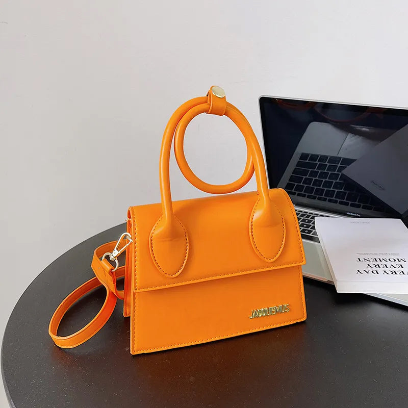 Stylized Flap Handbag