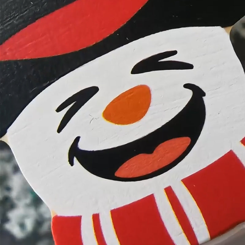 Personalized Snowman Wooden Decoration