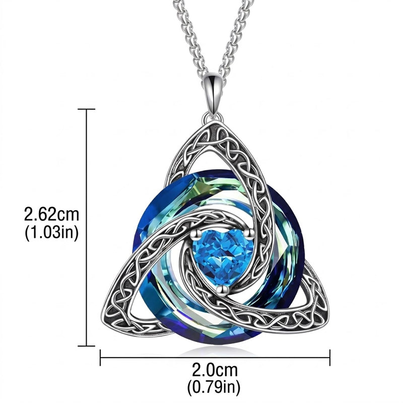 12-Month Celtic Birthstone Necklace
