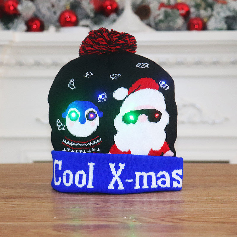 Christmas LED Light Knitted Beanies