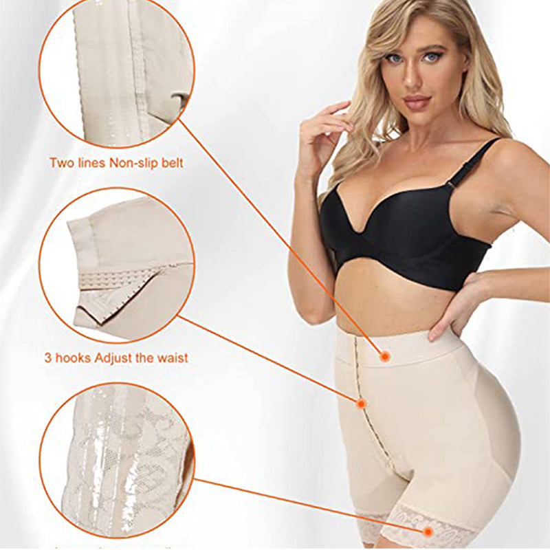 Lace Steel Boned Butt Enhancer Shorts Shapewear Womenswear