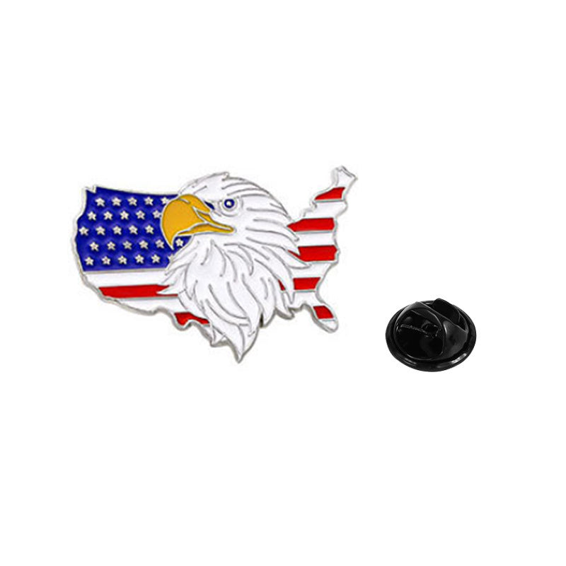 Independence Day Brooch Badge