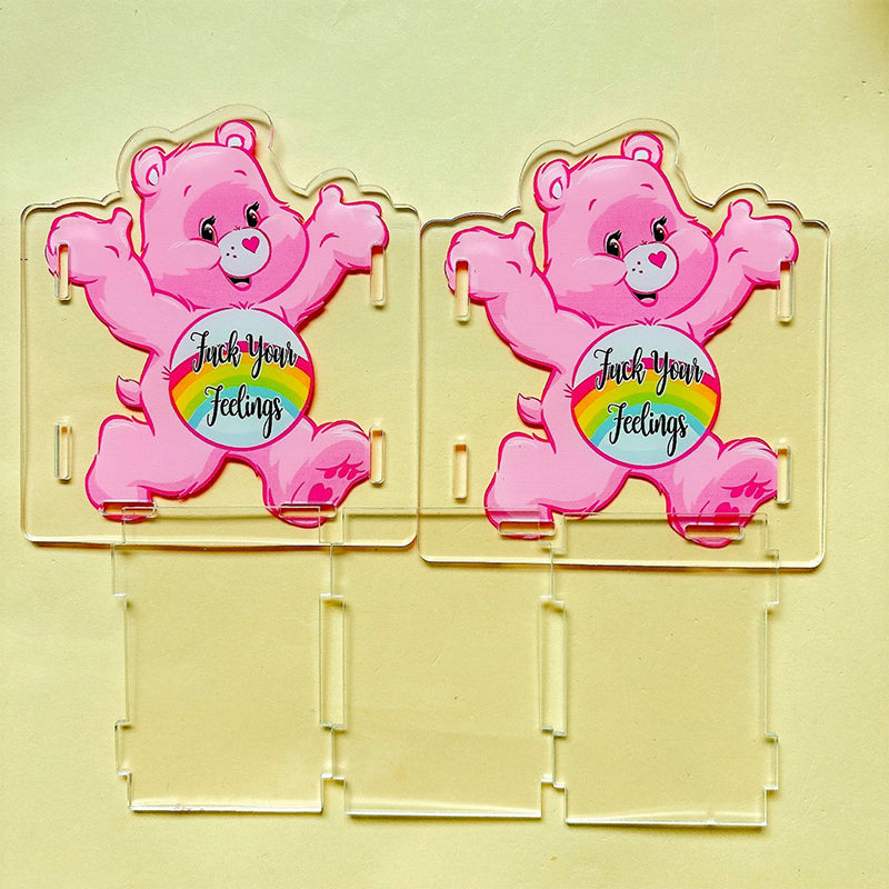 Dirty Words Rainbow Bear Acrylic Pen Holder