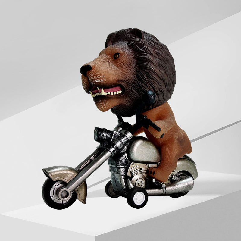 Friction-Powered Animal Motorcycle Toys