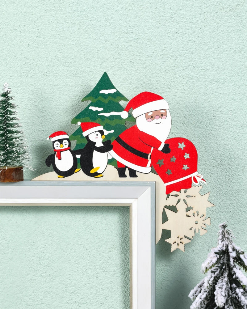 Christmas Door Corner Frame Decoration