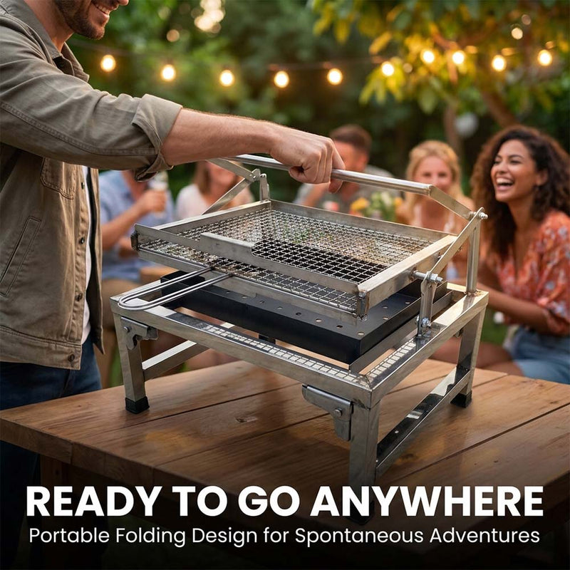 Portable Stainless Steel BBQ Grill
