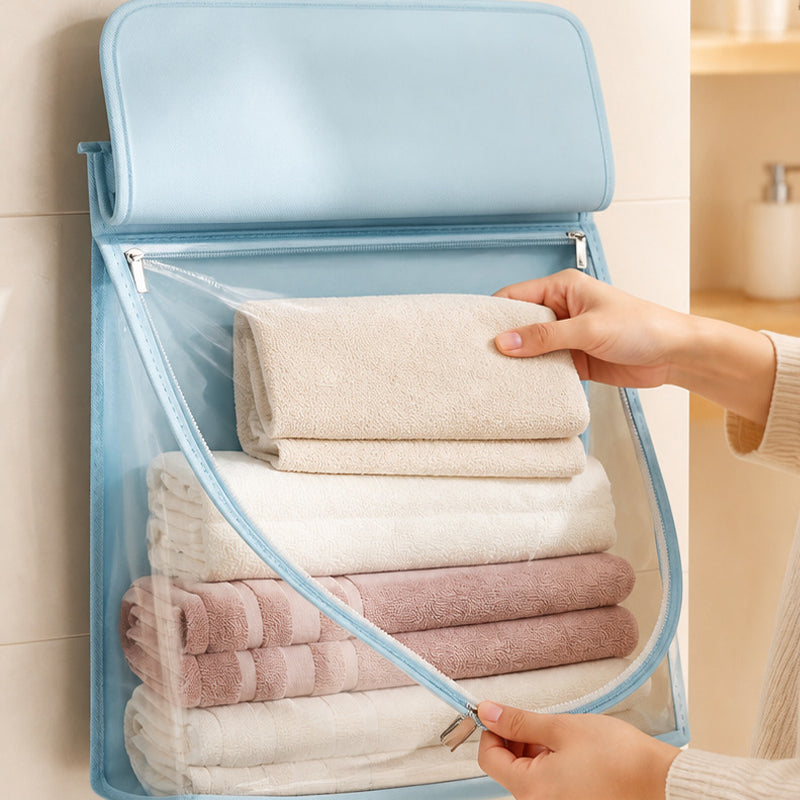 Waterproof bathroom garment bag