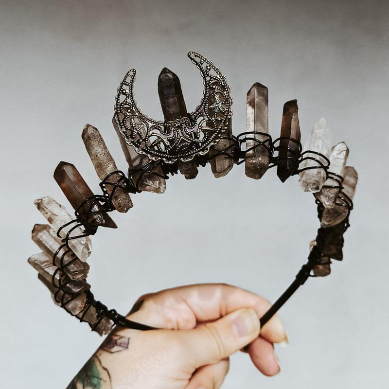 Crystal crown tiara