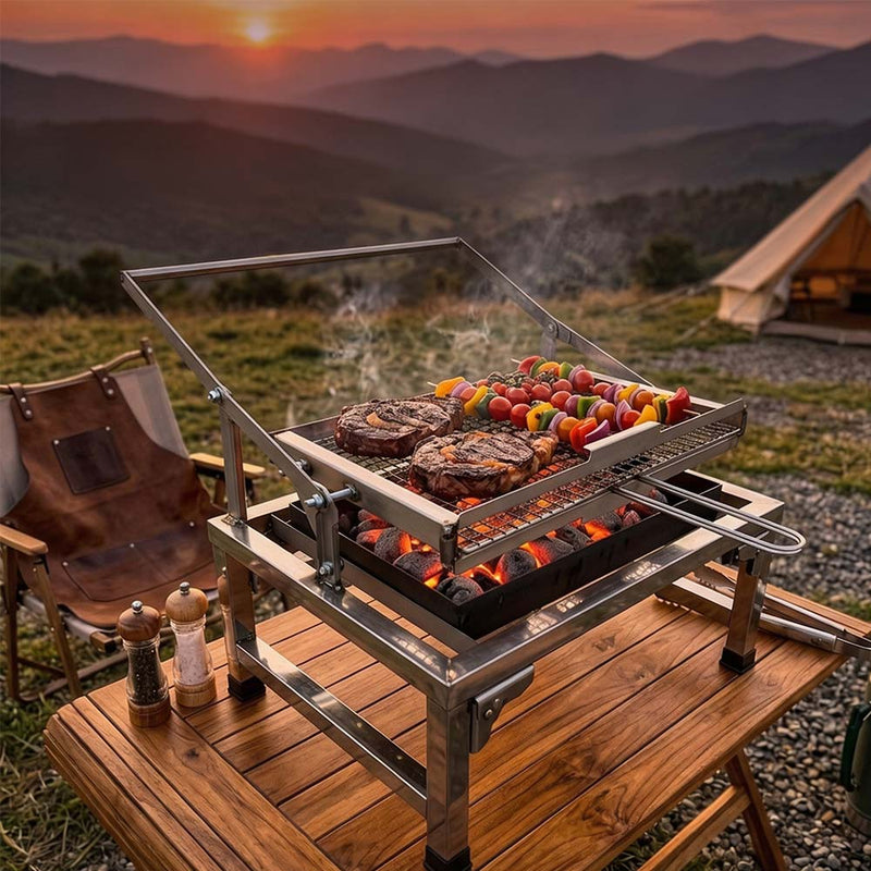 Portable Stainless Steel BBQ Grill