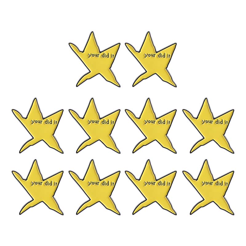 Funny Star Zinc Alloy Cartoon Badge Brooch