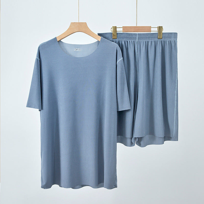 Soft Comfortable Ice Silk Short Sleeve