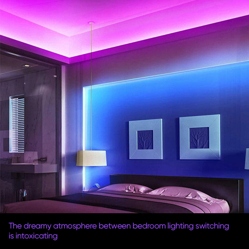 Music Sync Color Changing Strip Lights with Remote and App Control