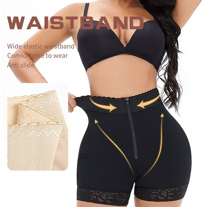 Lace Steel Boned Butt Enhancer Shorts Shapewear Womenswear