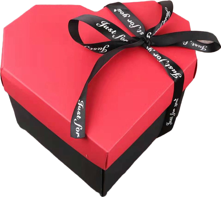 Heart shaped DIY gift box