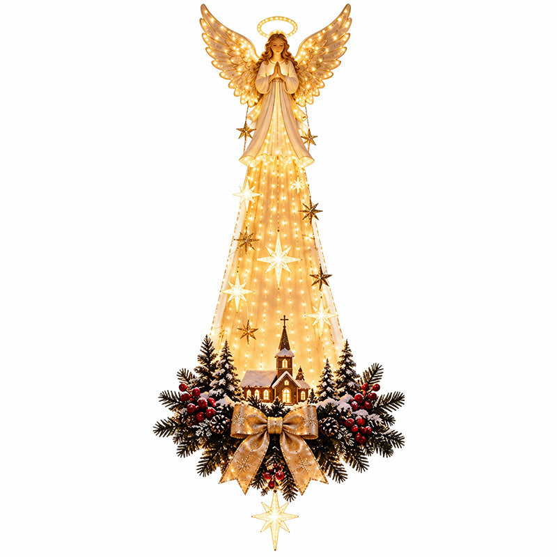 Lighted Star Wall Decor Christmas Decoration
