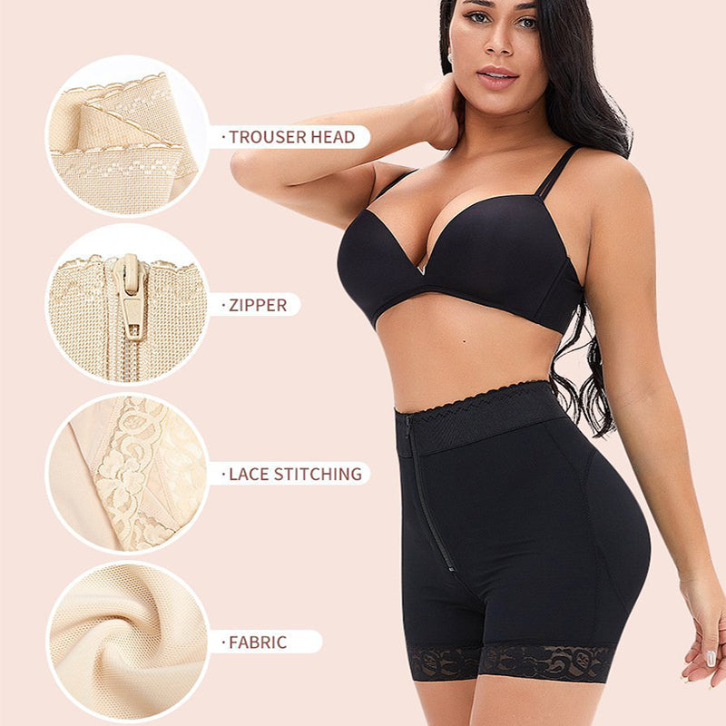 Lace Steel Boned Butt Enhancer Shorts Shapewear Womenswear