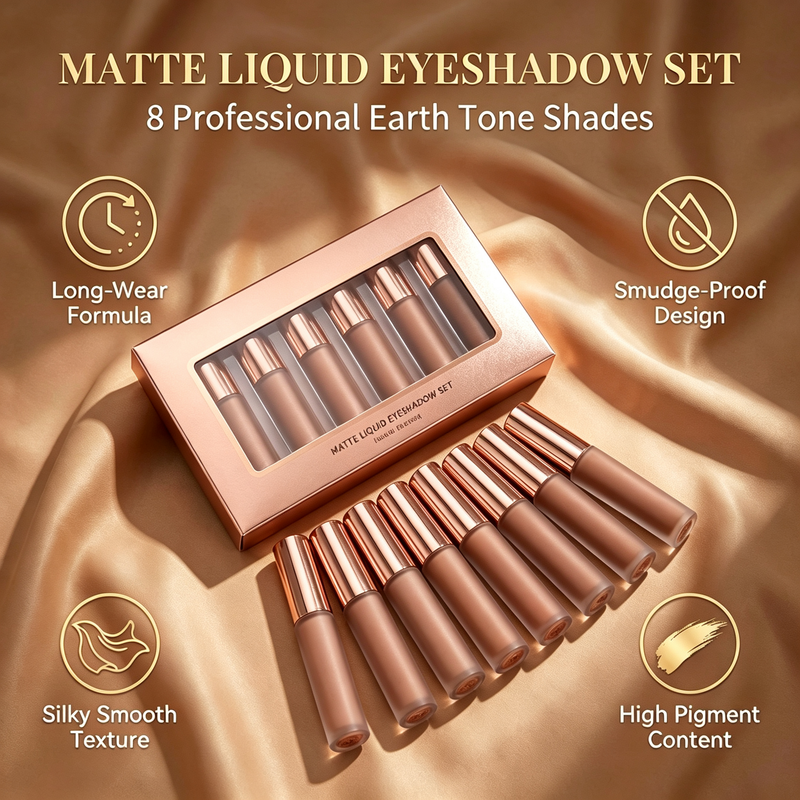 8 Colors Liquid Matte Eyeshadow Kit