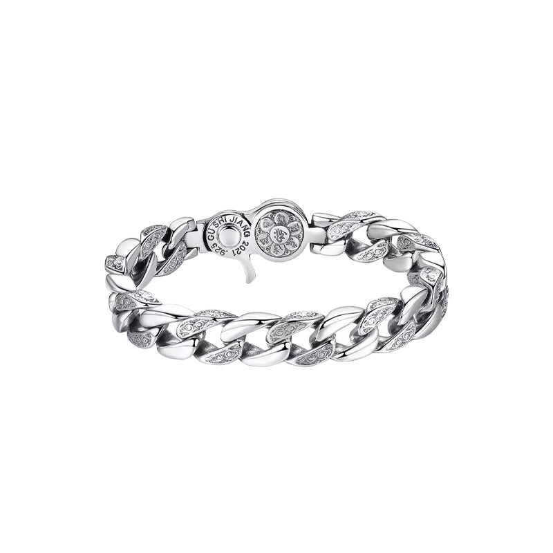 Vintage Rotatable Wide-Band Bracelet