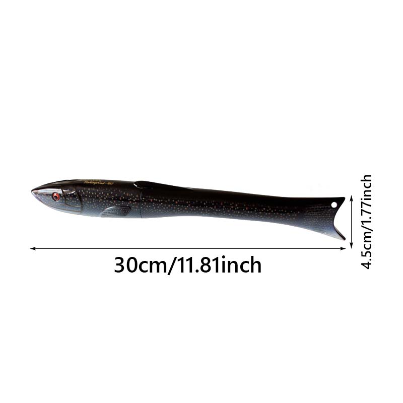 Fish-shaped telescopic rod