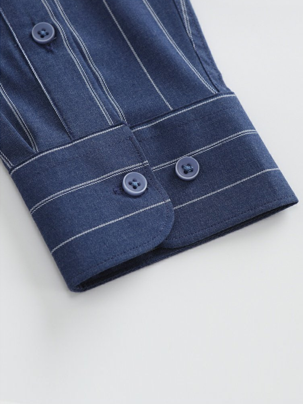 Business Versatile Striped Long Sleeve Shirt