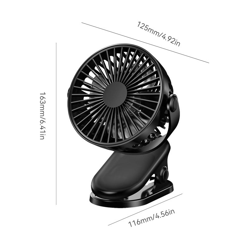 Clamp Type USB Rechargeable Mini Electric Fan