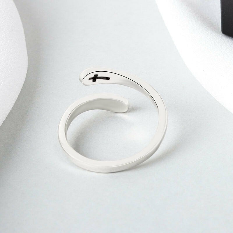 Sterling Silver Faith Ring