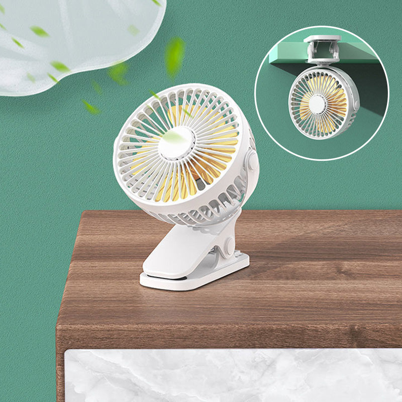 Clamp Type USB Rechargeable Mini Electric Fan