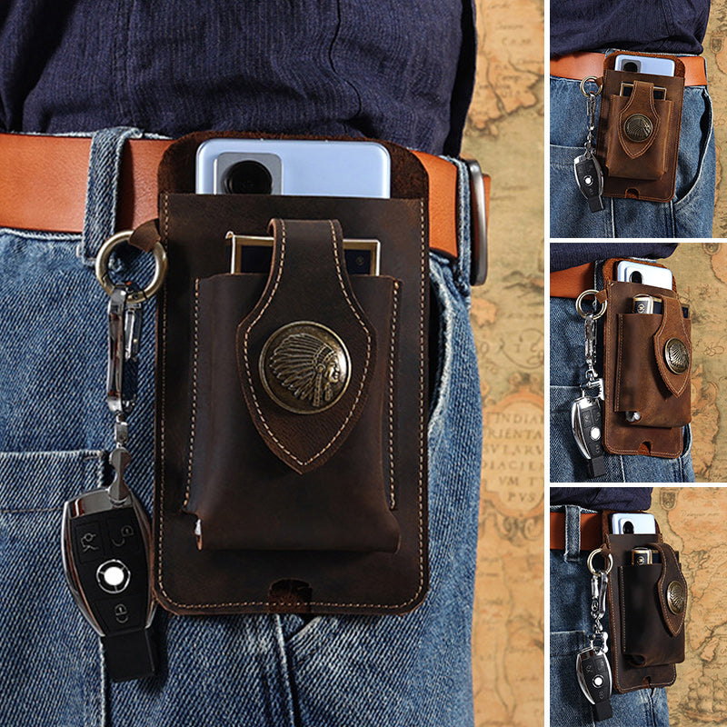 Multifunctional Leather Waist Bag