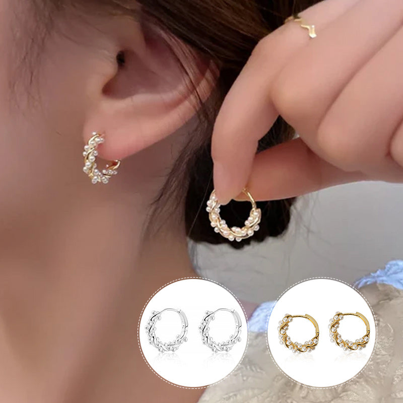 TWISTED PEARL EARRINGS (PAIR)