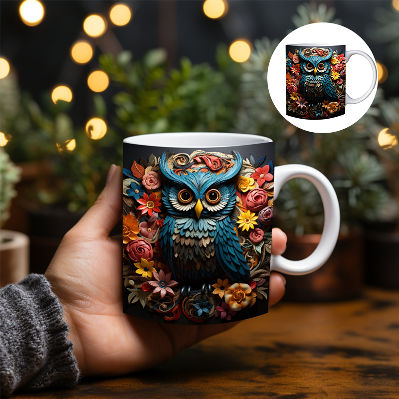 Owl Print Mug