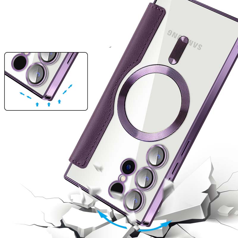 Leather Magnetic Flip Cover for Samsung Galaxy