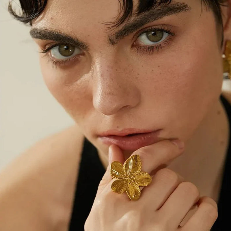 Gold Flower Jewellery