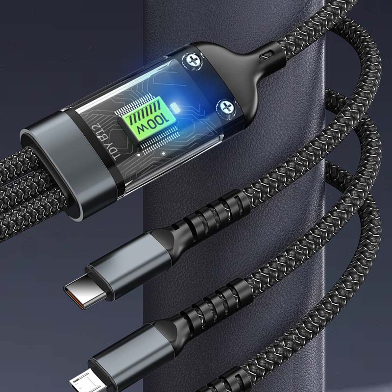 3-in-1 100 Watt Data Cable