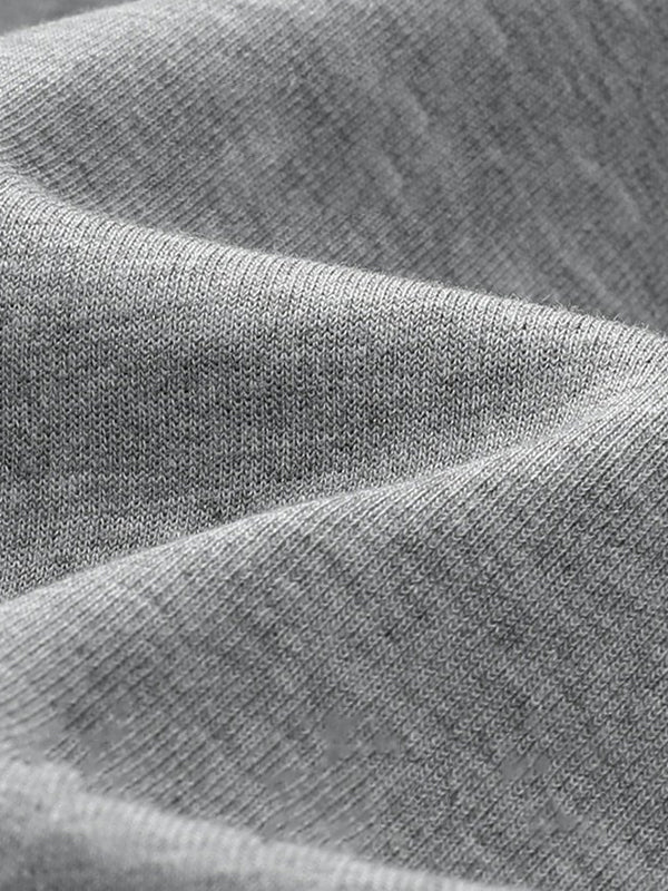 Gray Casual Long Sleeve Top
