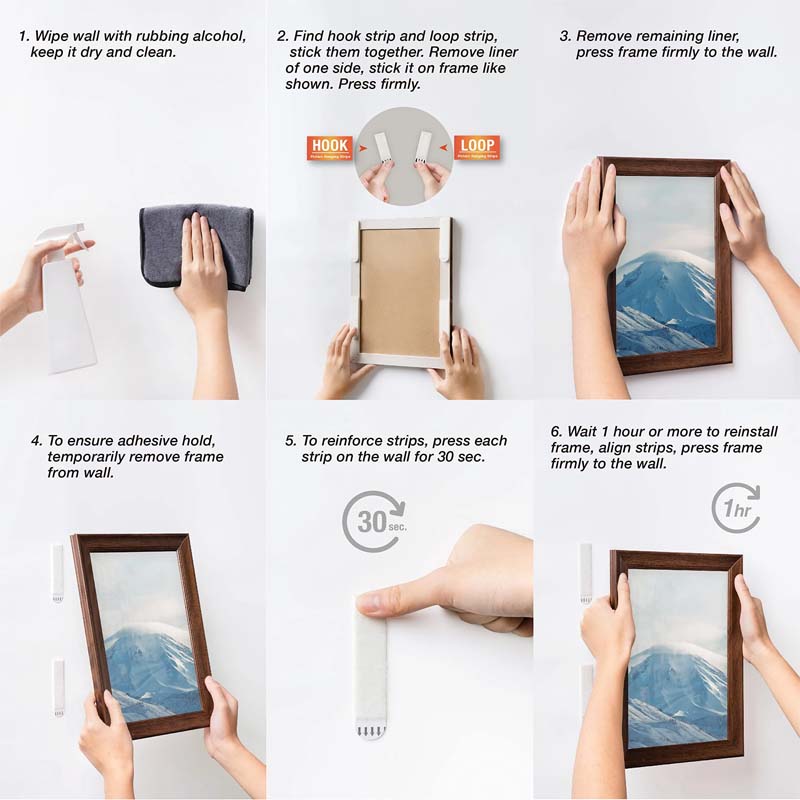 Large Picture Hanging Strips Heavy Duty