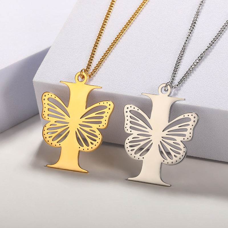 Butterfly Alphabet Pendant