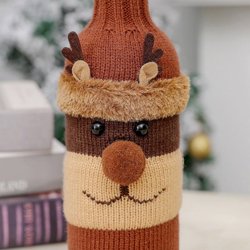 Christmas Decorative Santa Wine Bottle Cover