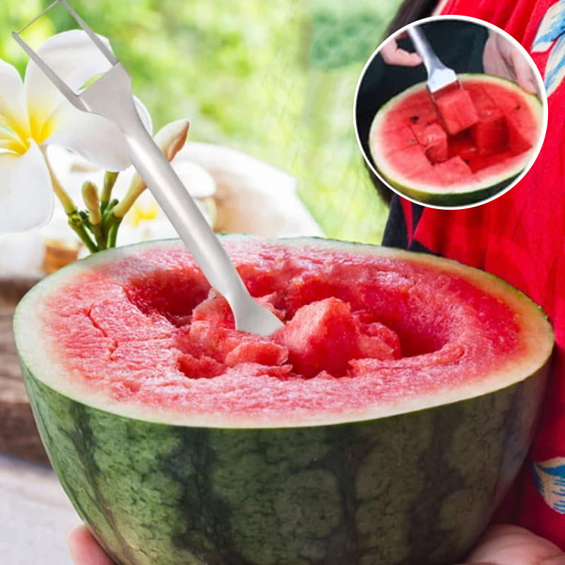 Foldable watermelon cutter