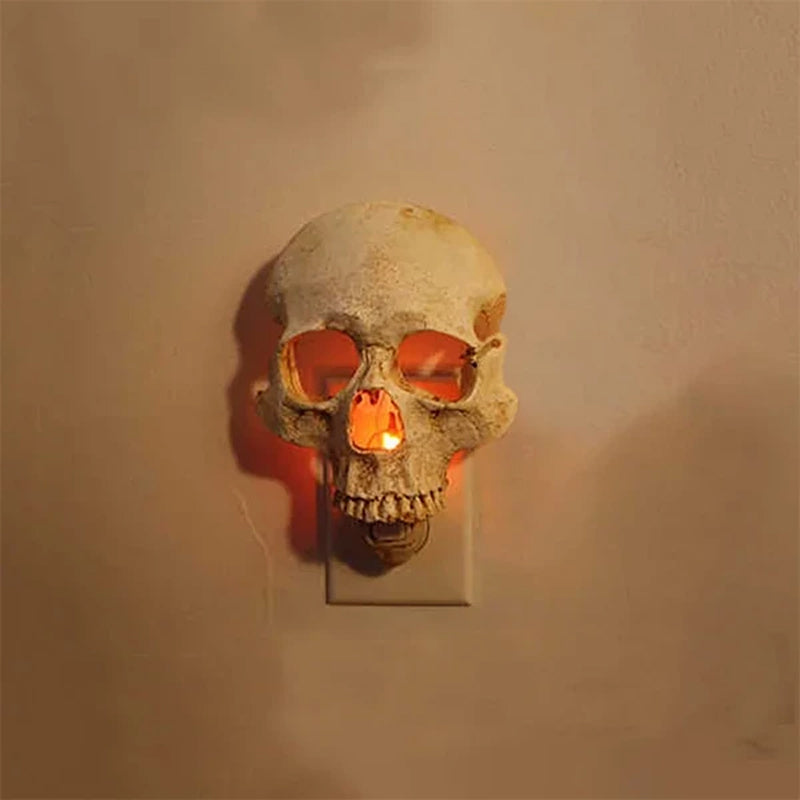 Hyper-realistic Human Skull Night Light