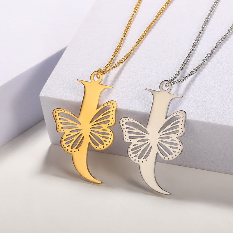 Butterfly Alphabet Pendant