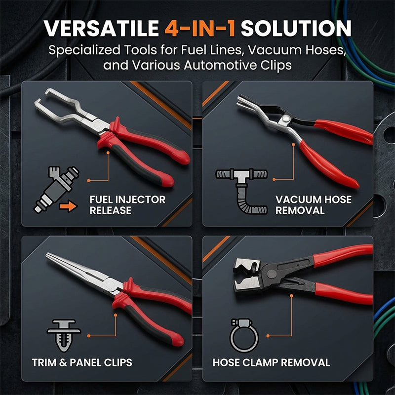 4-Piece Hose Clamp Pliers Set