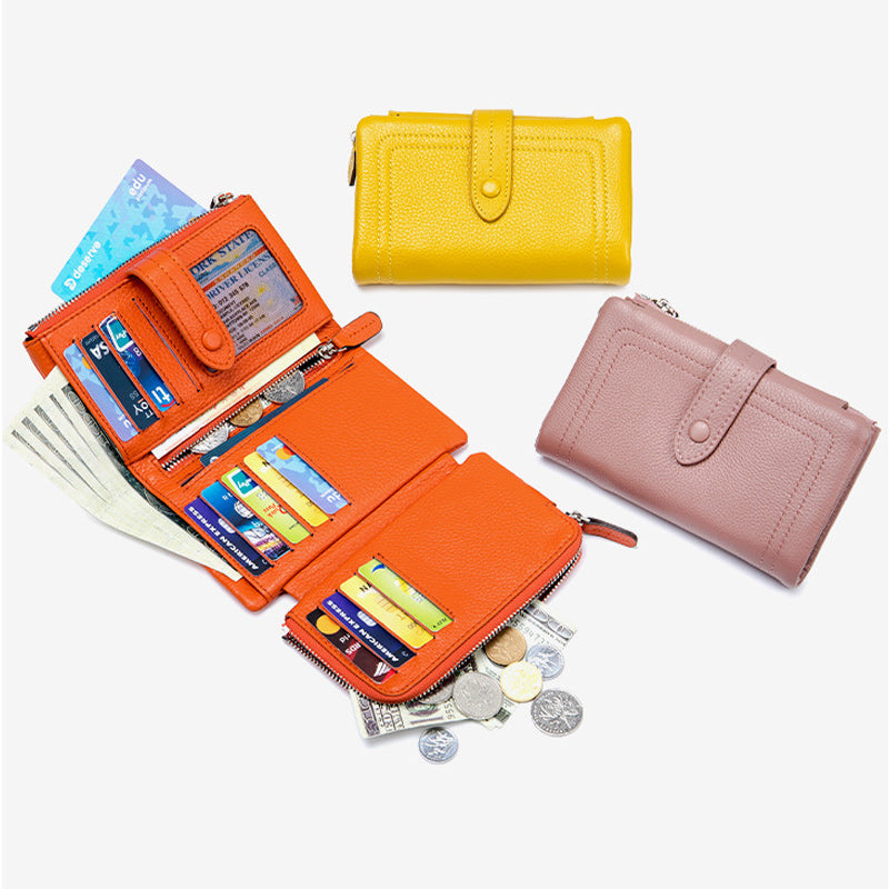 Multifunctional Short Trifold Wallet