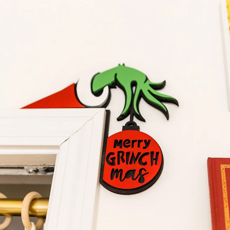 Grinch Holiday Door Corner