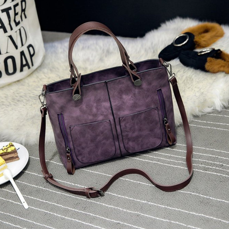 Ladies Vintage Leather Shoulder Bag