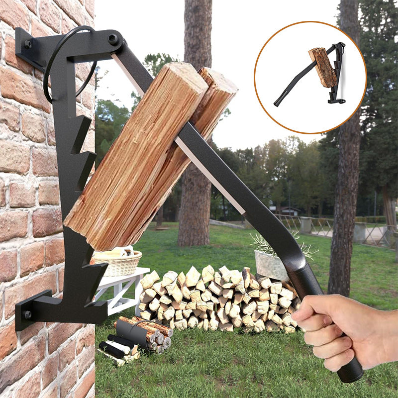 Wall Mounted Firewood Kindling Splitter