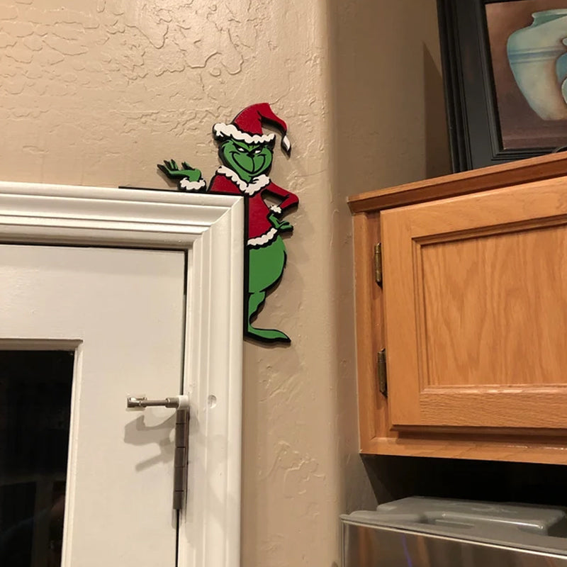 Grinch Holiday Door Corner